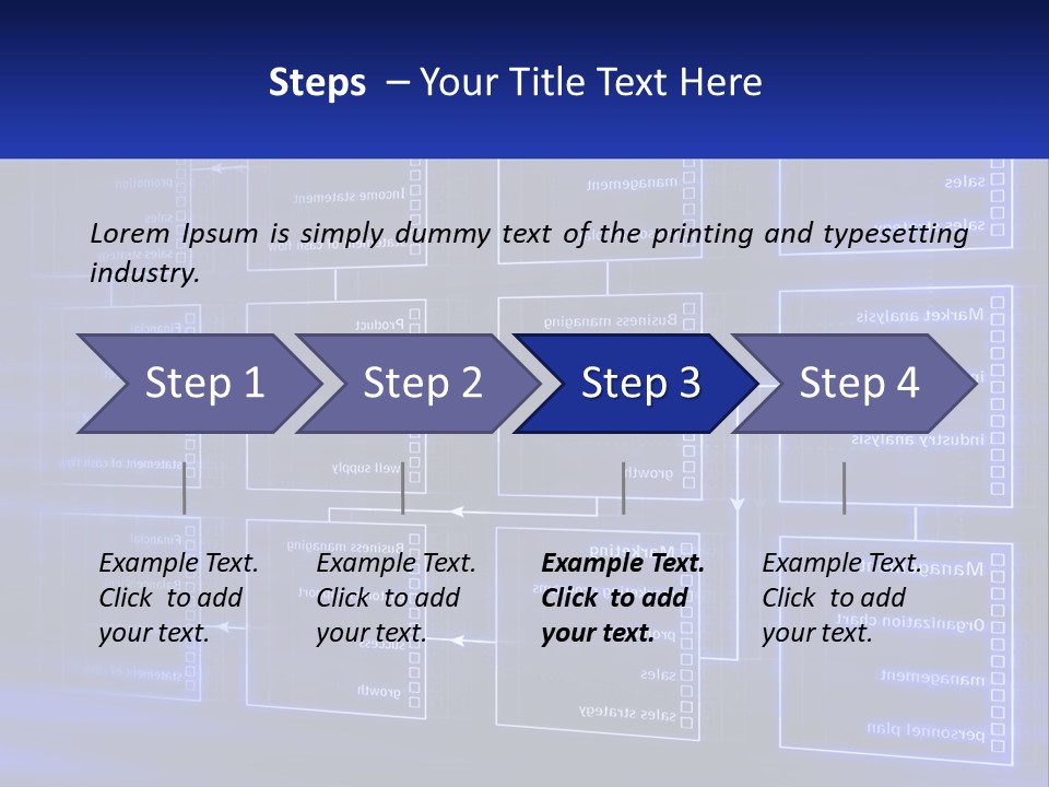 A Blue Business Powerpoint Presentation PowerPoint Template