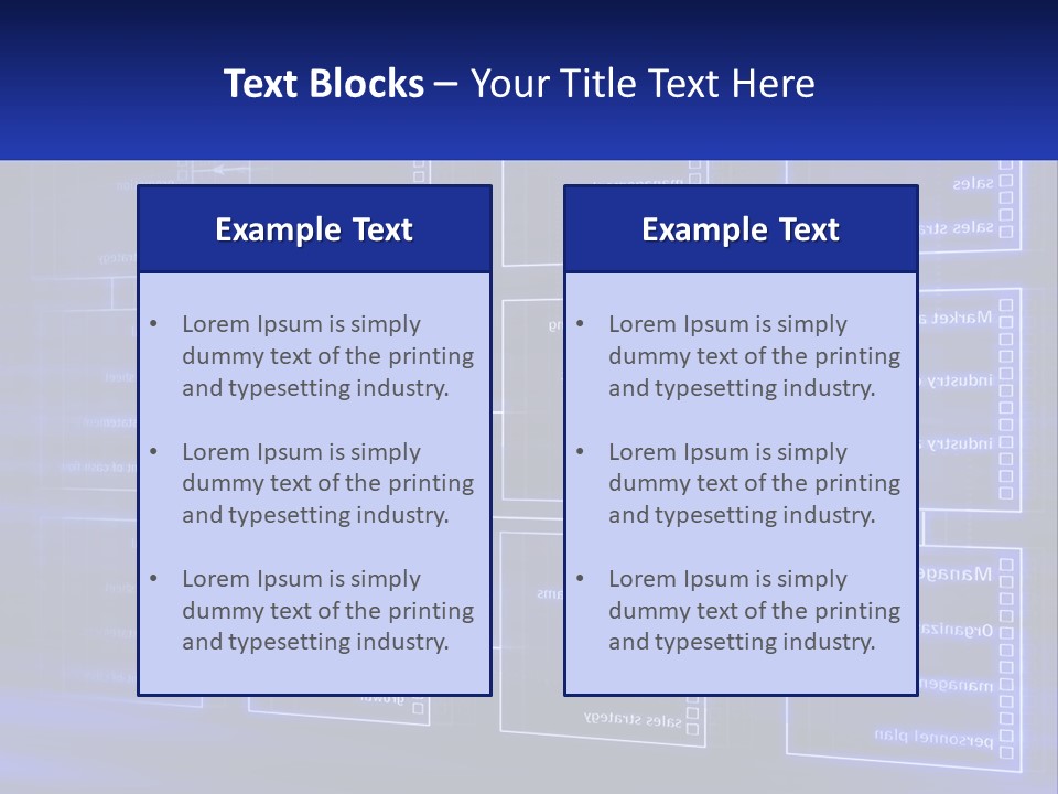 A Blue Business Powerpoint Presentation PowerPoint Template
