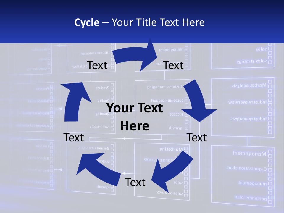 A Blue Business Powerpoint Presentation PowerPoint Template