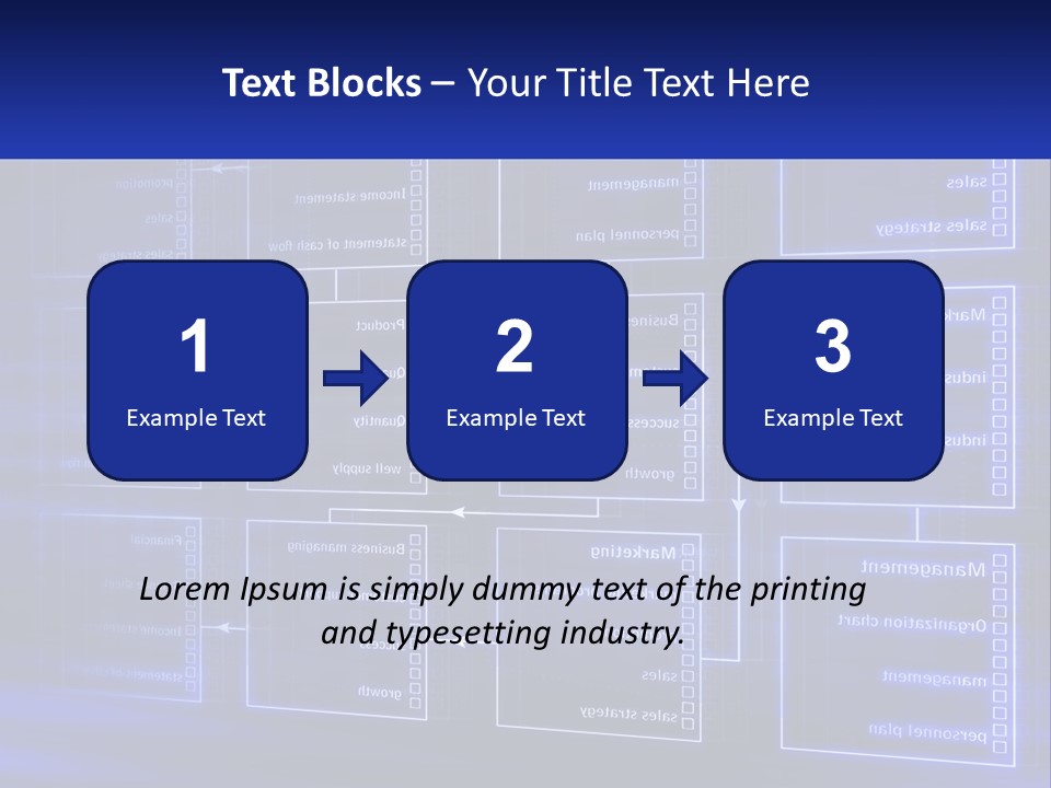 A Blue Business Powerpoint Presentation PowerPoint Template