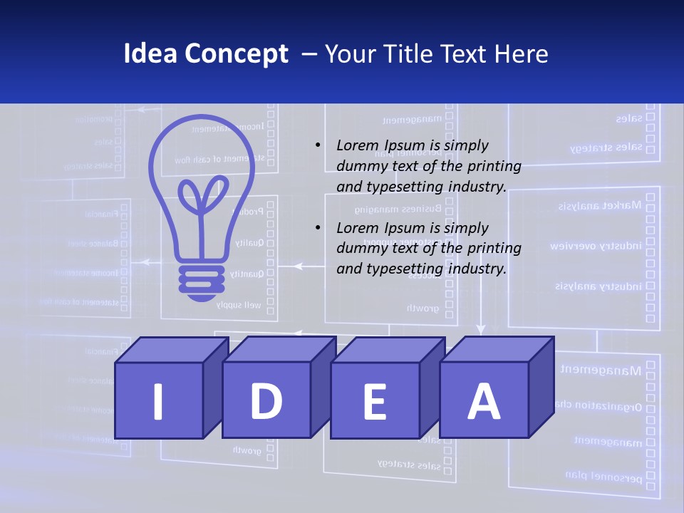A Blue Business Powerpoint Presentation PowerPoint Template