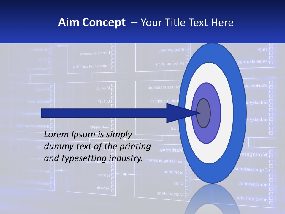 A Blue Business Powerpoint Presentation PowerPoint Template