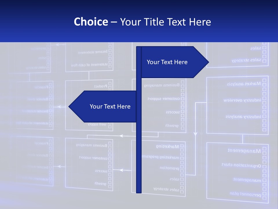 A Blue Business Powerpoint Presentation PowerPoint Template