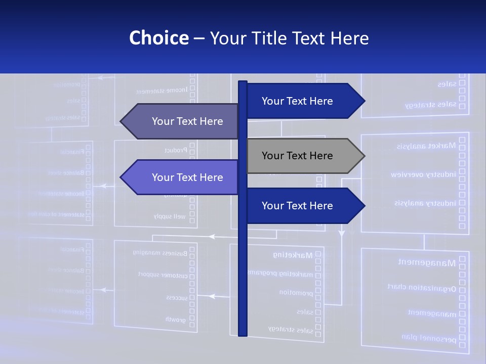 A Blue Business Powerpoint Presentation PowerPoint Template