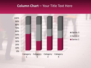 A Group Of People Walking Across A Street PowerPoint Template