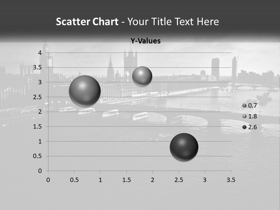 A Black And White Photo Of A Bridge Over A River PowerPoint Template