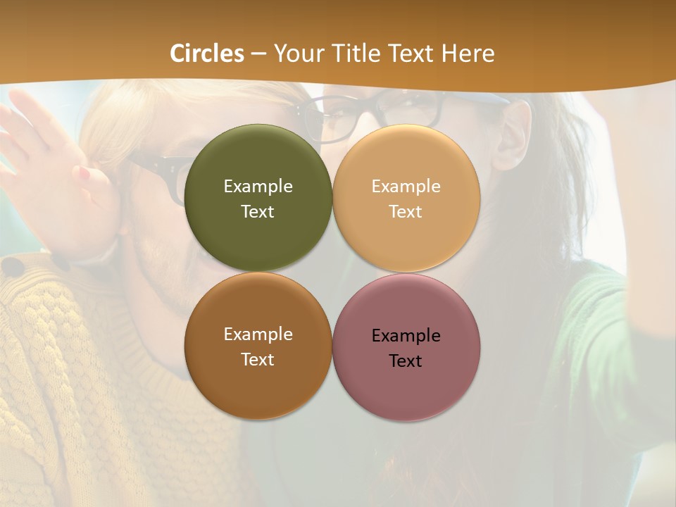 A Man And Woman Sitting At A Table With A Cup Of Coffee PowerPoint Template