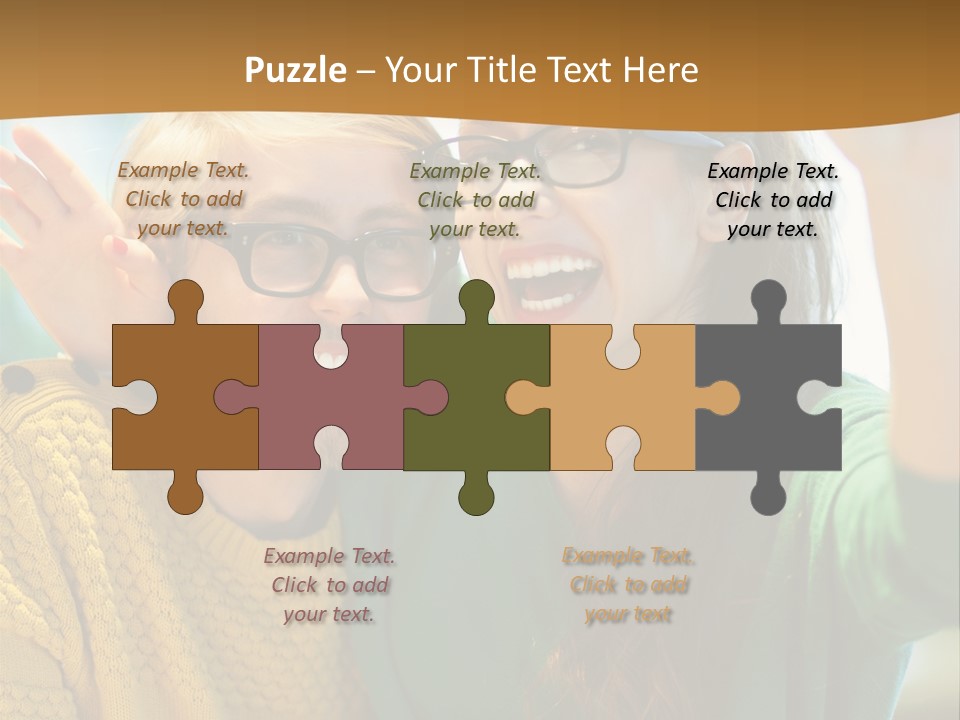 A Man And Woman Sitting At A Table With A Cup Of Coffee PowerPoint Template