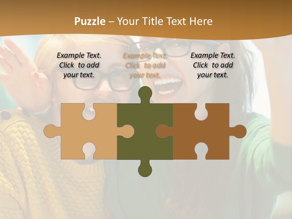 A Man And Woman Sitting At A Table With A Cup Of Coffee PowerPoint Template
