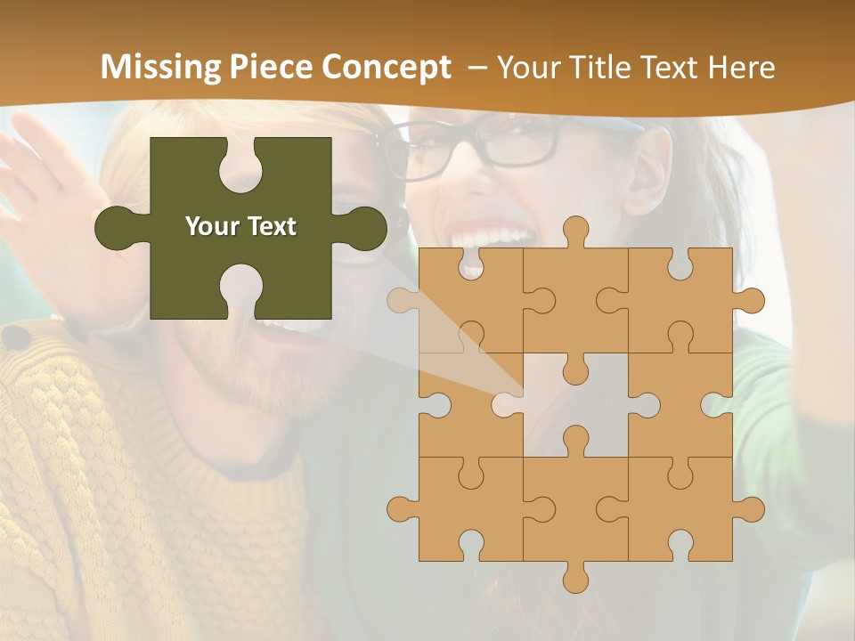 A Man And Woman Sitting At A Table With A Cup Of Coffee PowerPoint Template