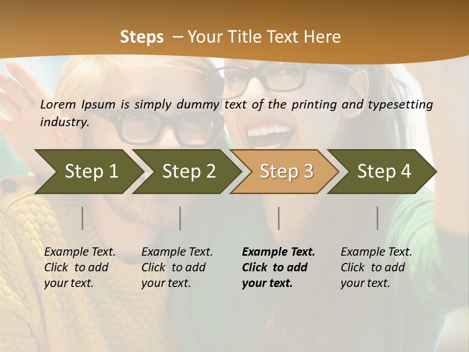 A Man And Woman Sitting At A Table With A Cup Of Coffee PowerPoint Template