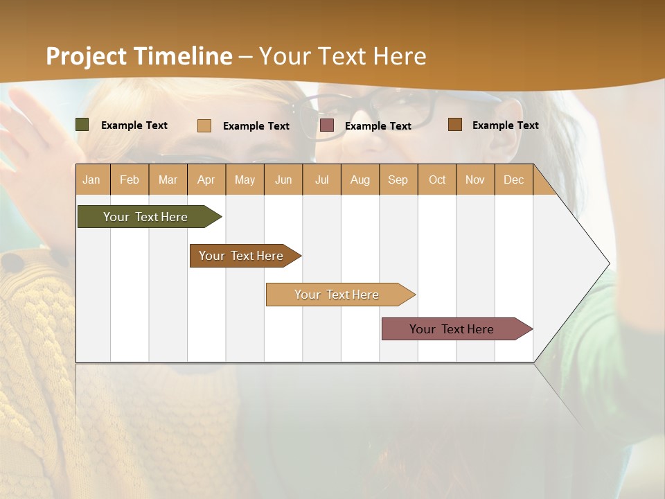 A Man And Woman Sitting At A Table With A Cup Of Coffee PowerPoint Template