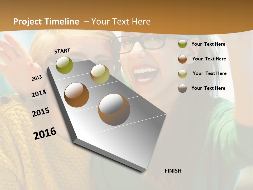 A Man And Woman Sitting At A Table With A Cup Of Coffee PowerPoint Template
