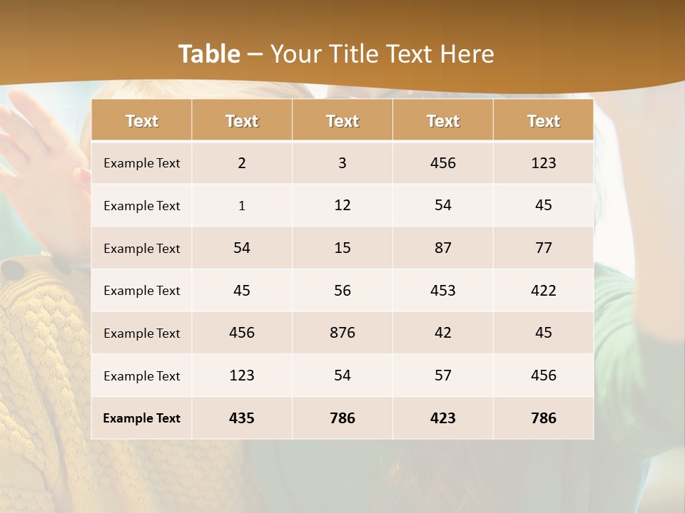 A Man And Woman Sitting At A Table With A Cup Of Coffee PowerPoint Template