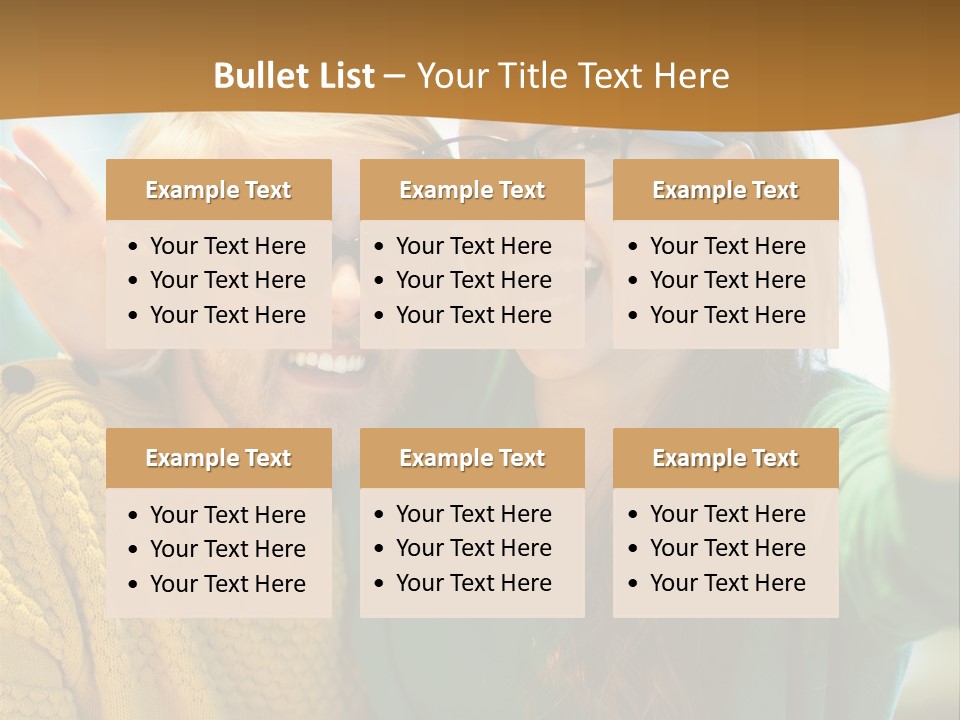 A Man And Woman Sitting At A Table With A Cup Of Coffee PowerPoint Template