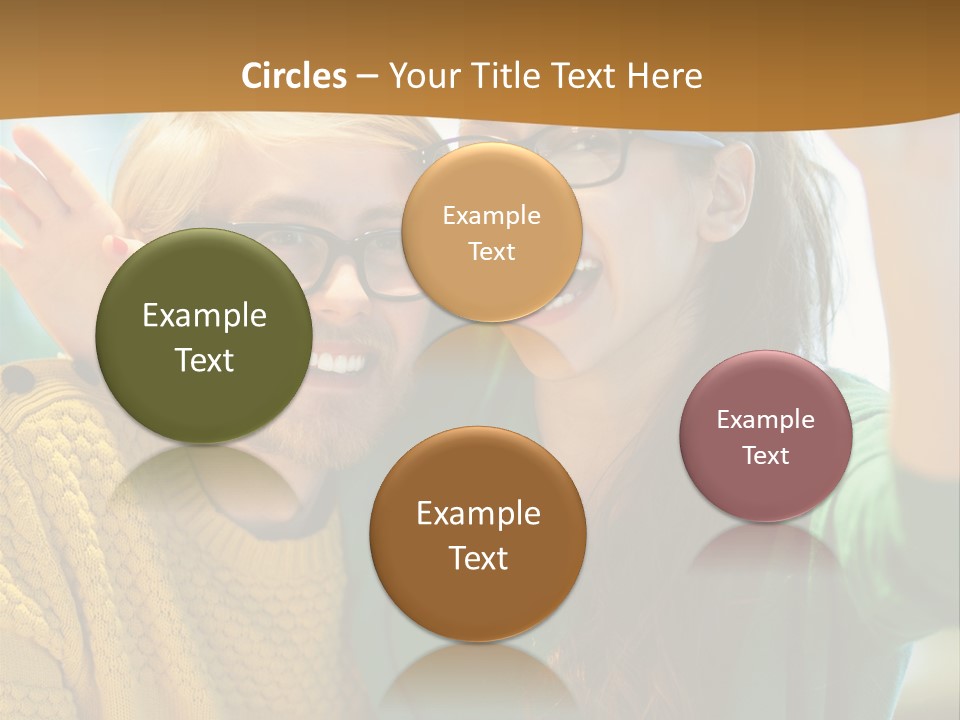 A Man And Woman Sitting At A Table With A Cup Of Coffee PowerPoint Template