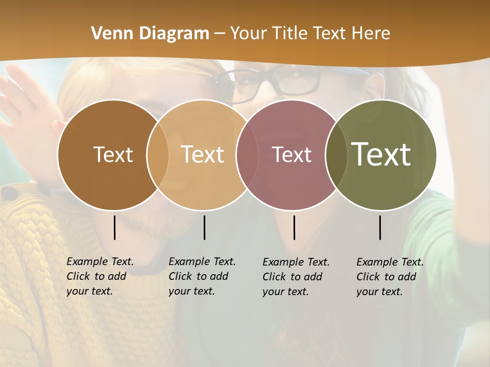 A Man And Woman Sitting At A Table With A Cup Of Coffee PowerPoint Template