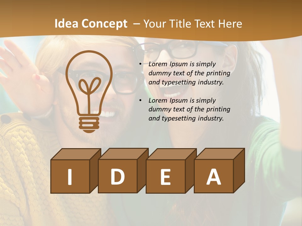 A Man And Woman Sitting At A Table With A Cup Of Coffee PowerPoint Template