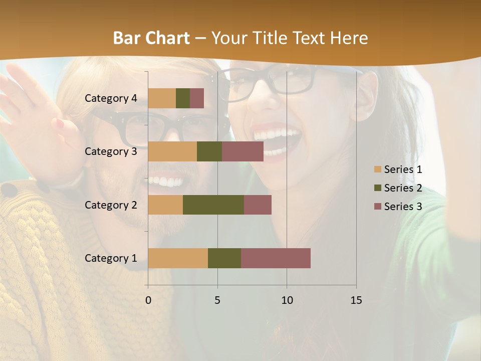 A Man And Woman Sitting At A Table With A Cup Of Coffee PowerPoint Template