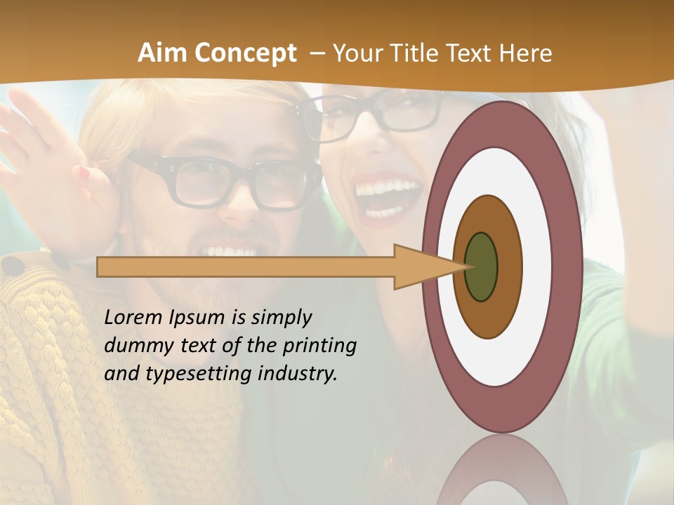 A Man And Woman Sitting At A Table With A Cup Of Coffee PowerPoint Template