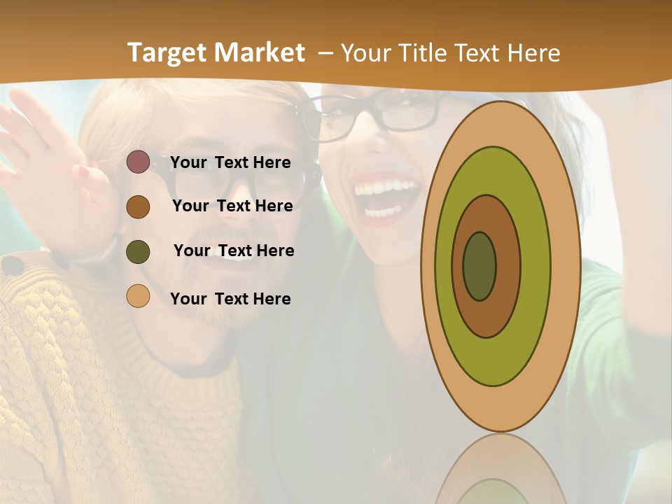 A Man And Woman Sitting At A Table With A Cup Of Coffee PowerPoint Template
