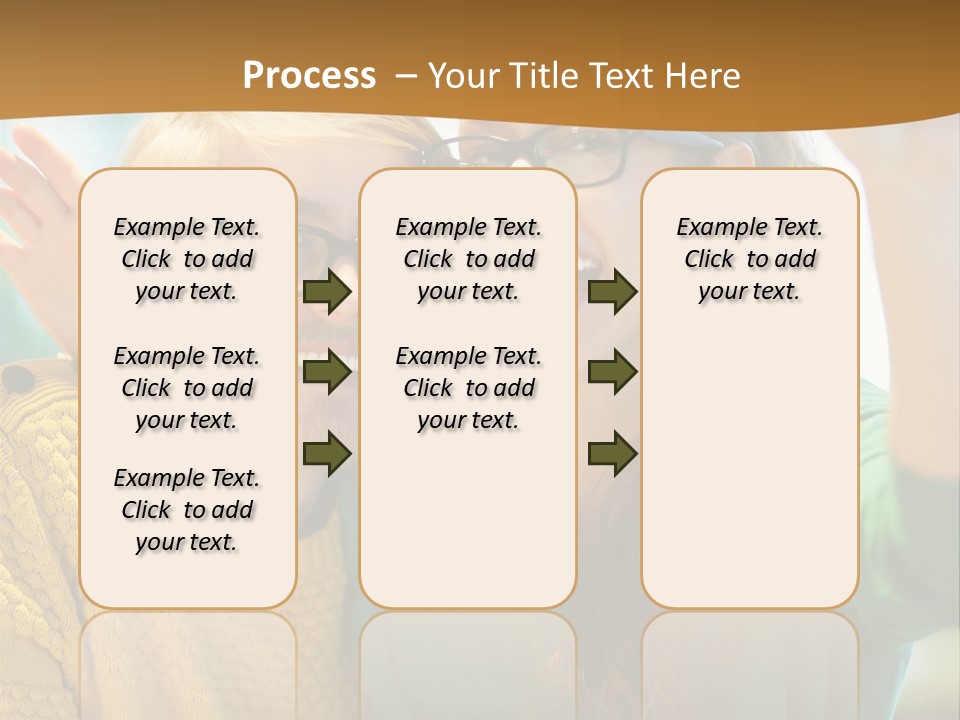 A Man And Woman Sitting At A Table With A Cup Of Coffee PowerPoint Template