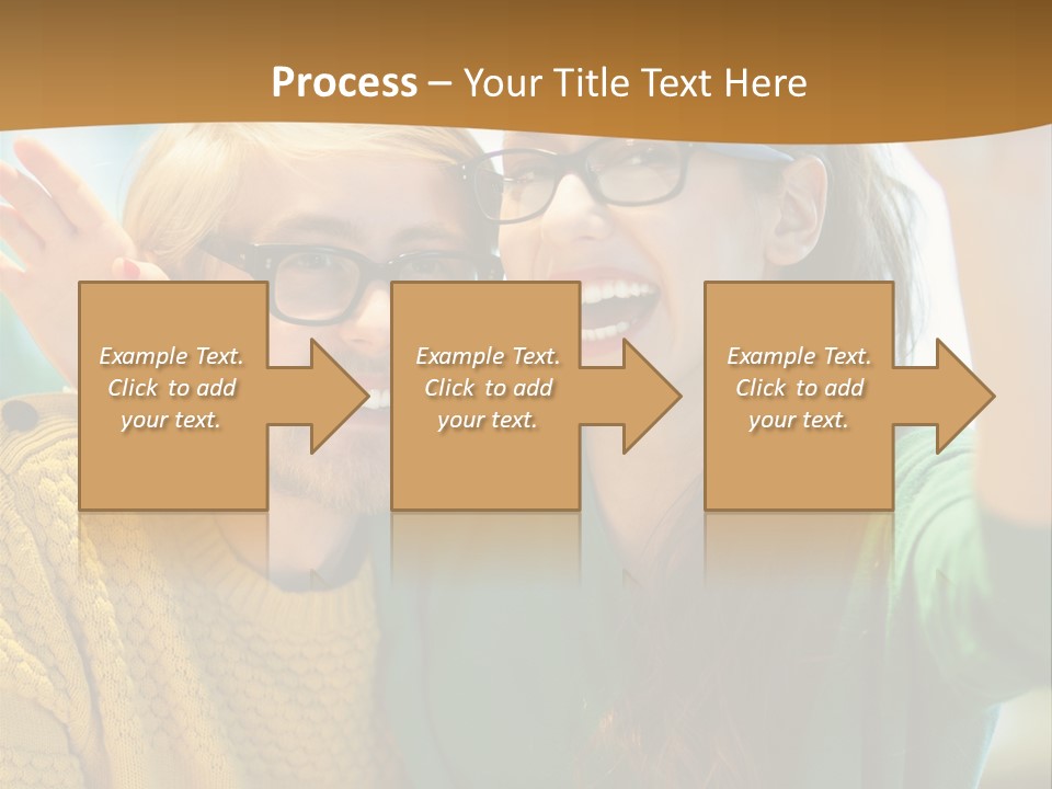 A Man And Woman Sitting At A Table With A Cup Of Coffee PowerPoint Template