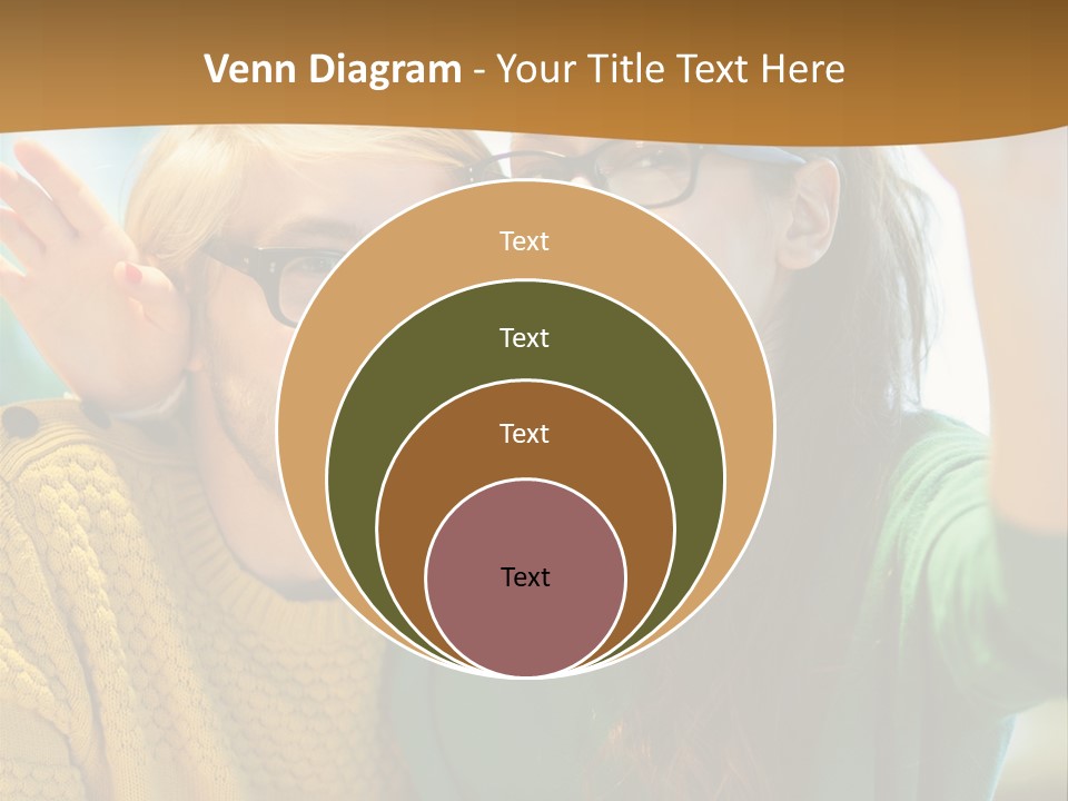 A Man And Woman Sitting At A Table With A Cup Of Coffee PowerPoint Template