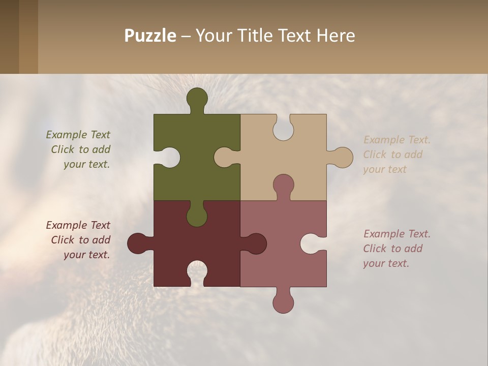A Close Up Of A Cat's Green Eyes PowerPoint Template