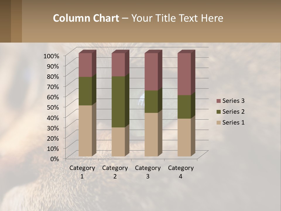 A Close Up Of A Cat's Green Eyes PowerPoint Template
