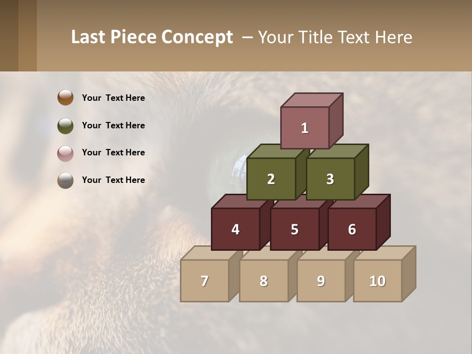 A Close Up Of A Cat's Green Eyes PowerPoint Template