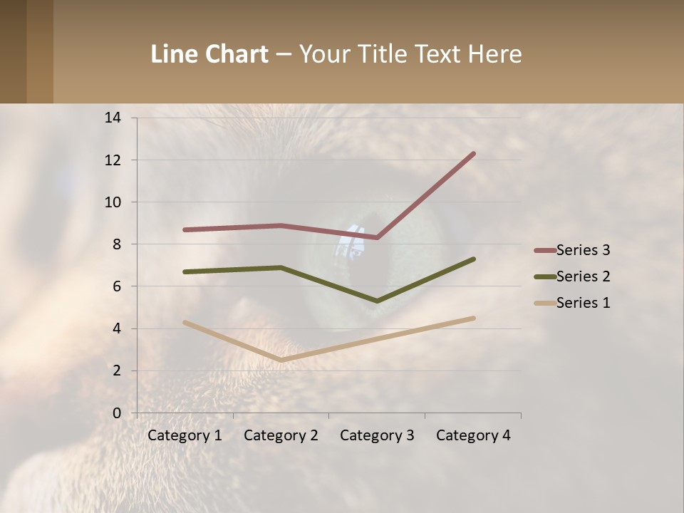 A Close Up Of A Cat's Green Eyes PowerPoint Template