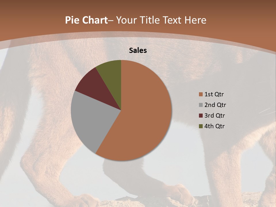A Mountain Lion Walking Across A Desert Landscape PowerPoint Template