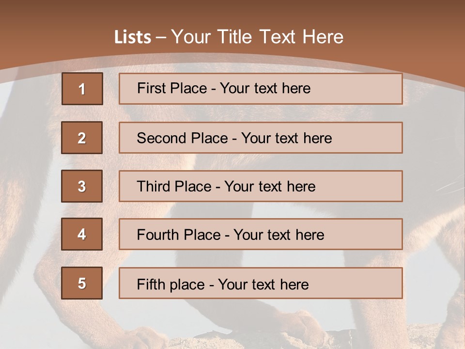 A Mountain Lion Walking Across A Desert Landscape PowerPoint Template
