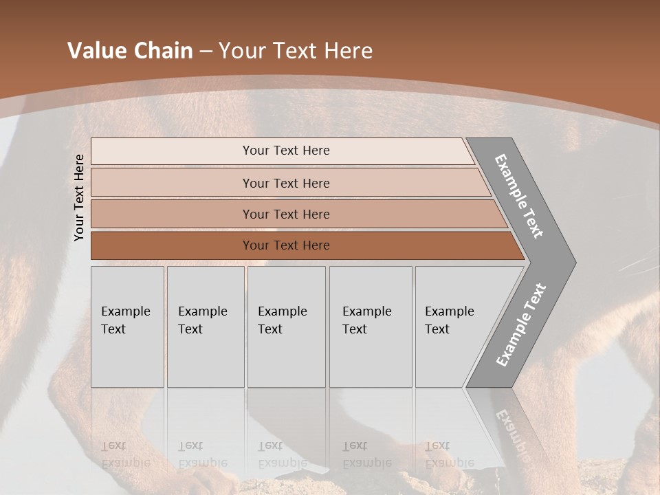 A Mountain Lion Walking Across A Desert Landscape PowerPoint Template