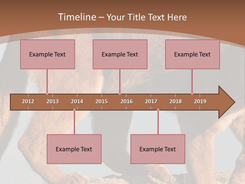 A Mountain Lion Walking Across A Desert Landscape PowerPoint Template