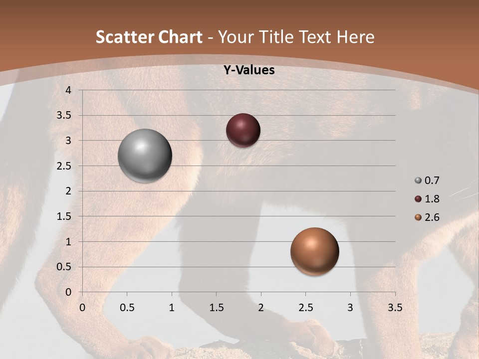 A Mountain Lion Walking Across A Desert Landscape PowerPoint Template
