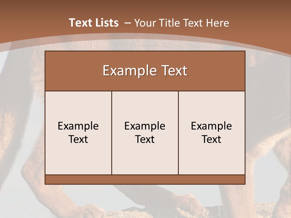 A Mountain Lion Walking Across A Desert Landscape PowerPoint Template