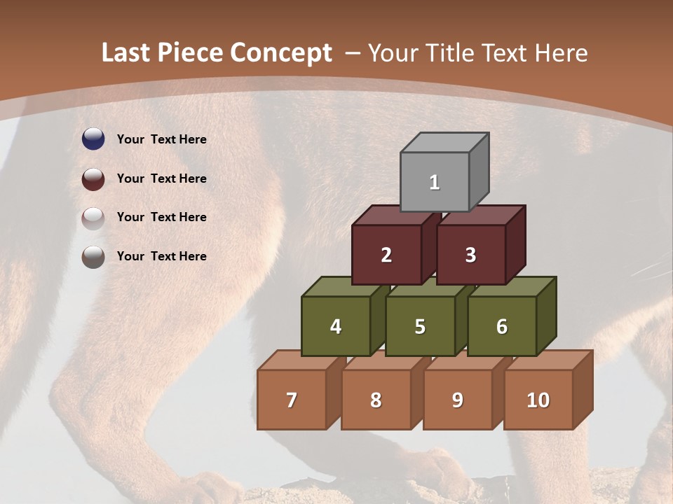 A Mountain Lion Walking Across A Desert Landscape PowerPoint Template