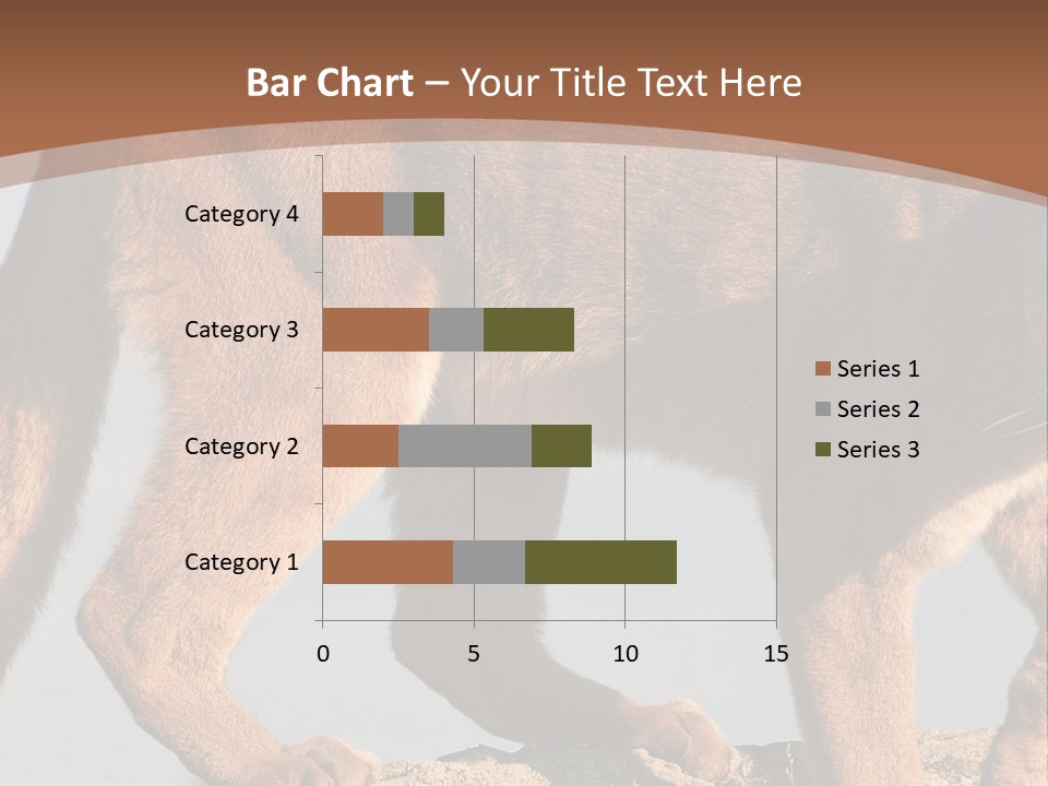 A Mountain Lion Walking Across A Desert Landscape PowerPoint Template