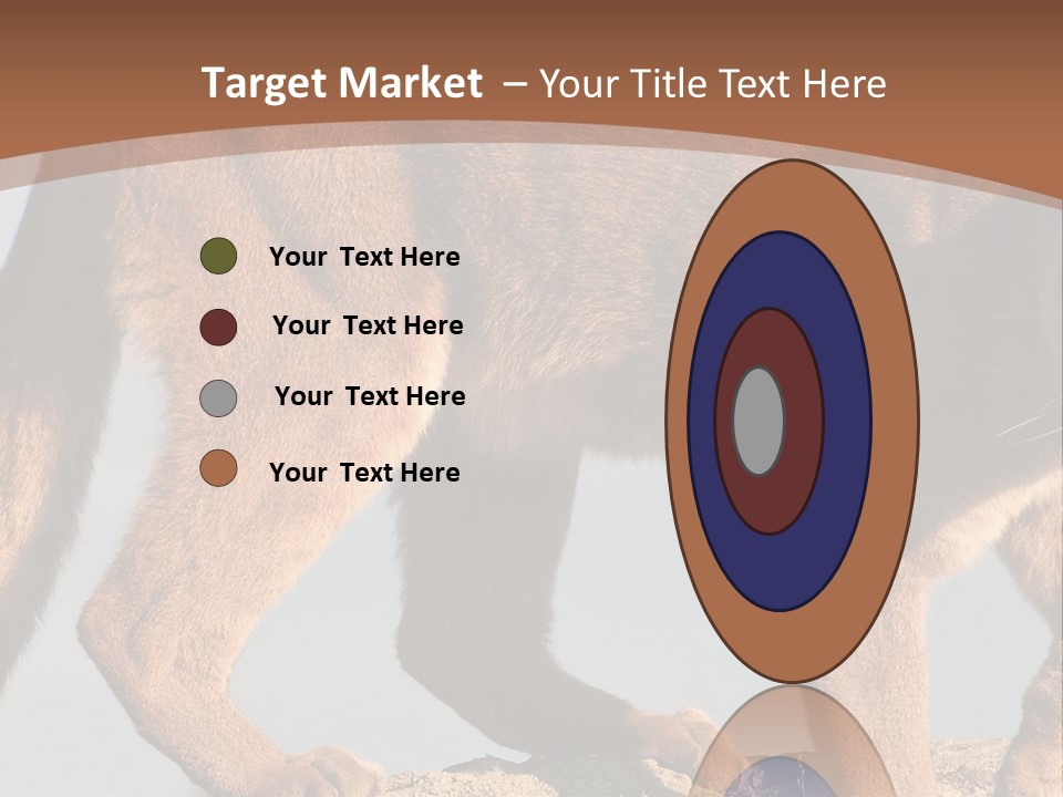 A Mountain Lion Walking Across A Desert Landscape PowerPoint Template