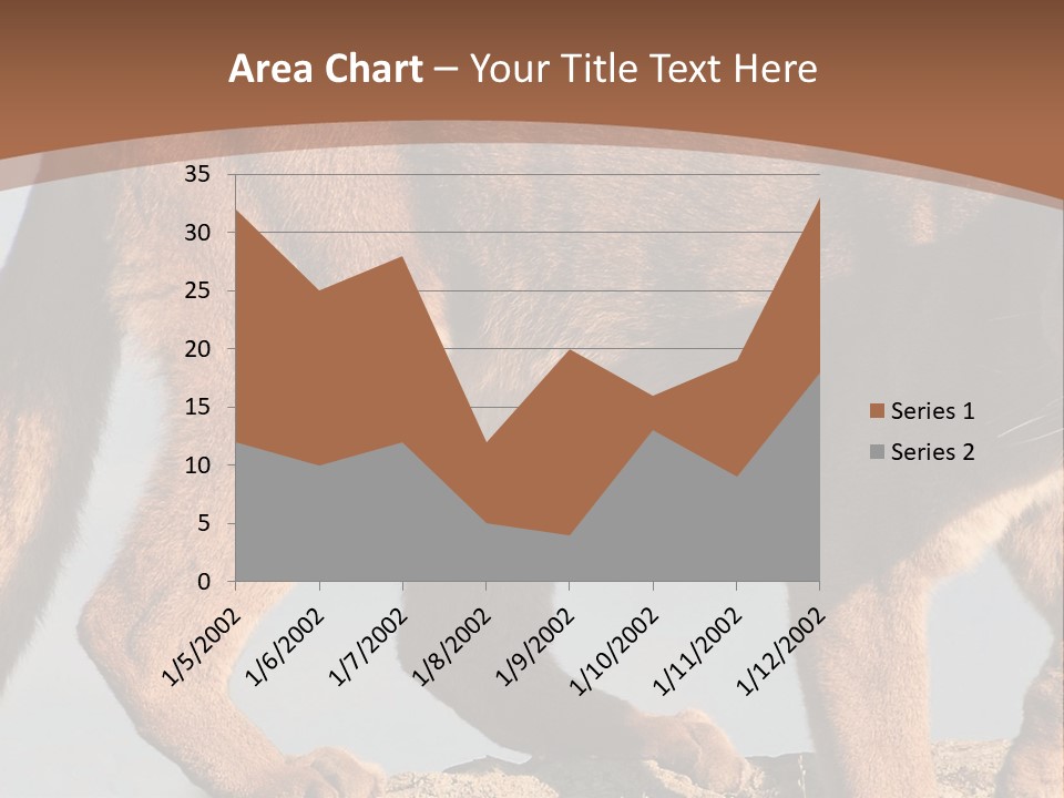 A Mountain Lion Walking Across A Desert Landscape PowerPoint Template
