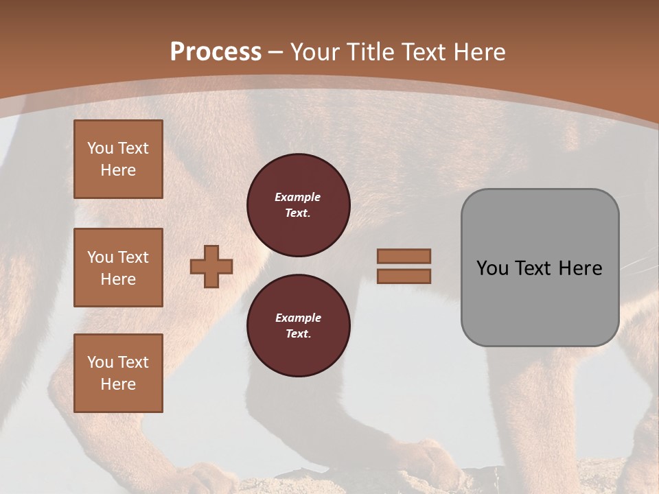 A Mountain Lion Walking Across A Desert Landscape PowerPoint Template