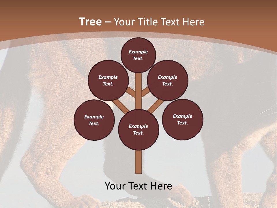A Mountain Lion Walking Across A Desert Landscape PowerPoint Template