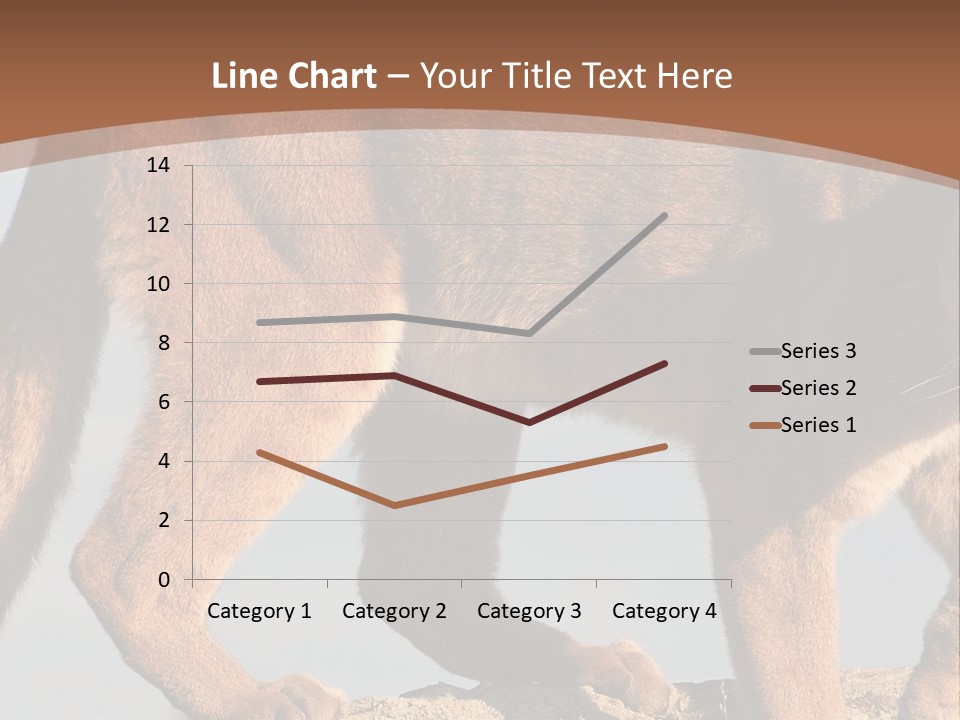 A Mountain Lion Walking Across A Desert Landscape PowerPoint Template