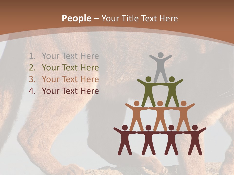 A Mountain Lion Walking Across A Desert Landscape PowerPoint Template