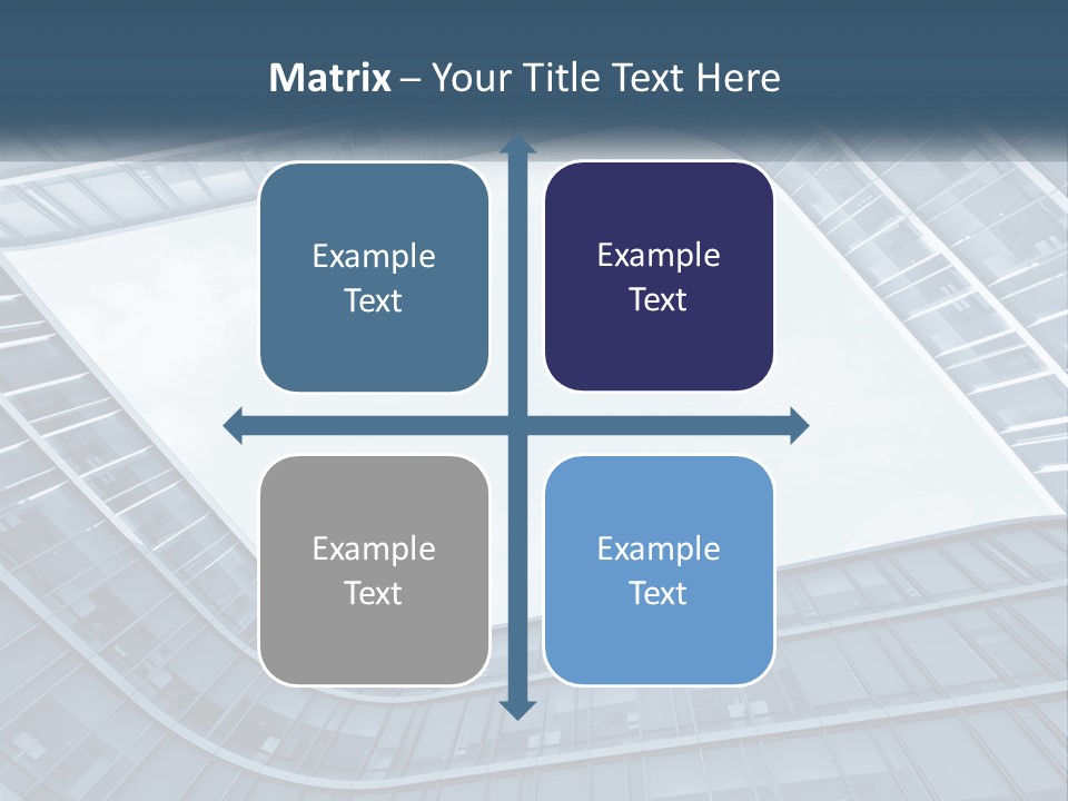 A Blue Building Powerpoint Presentation Template PowerPoint Template