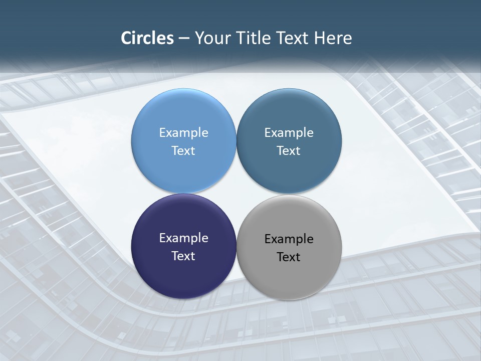 A Blue Building Powerpoint Presentation Template PowerPoint Template