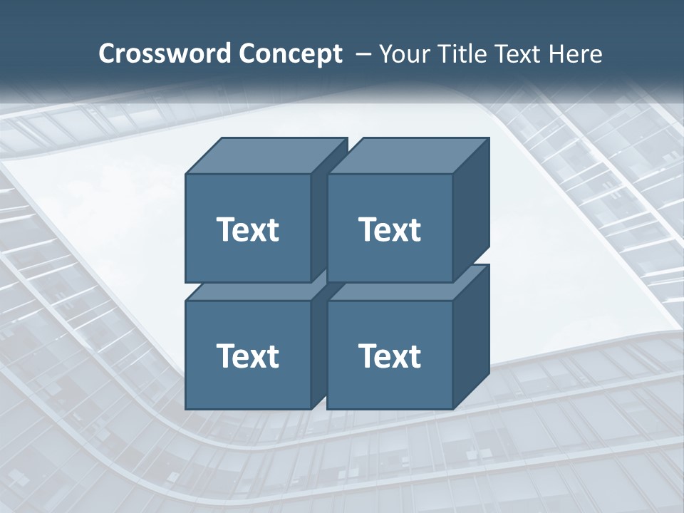 A Blue Building Powerpoint Presentation Template PowerPoint Template