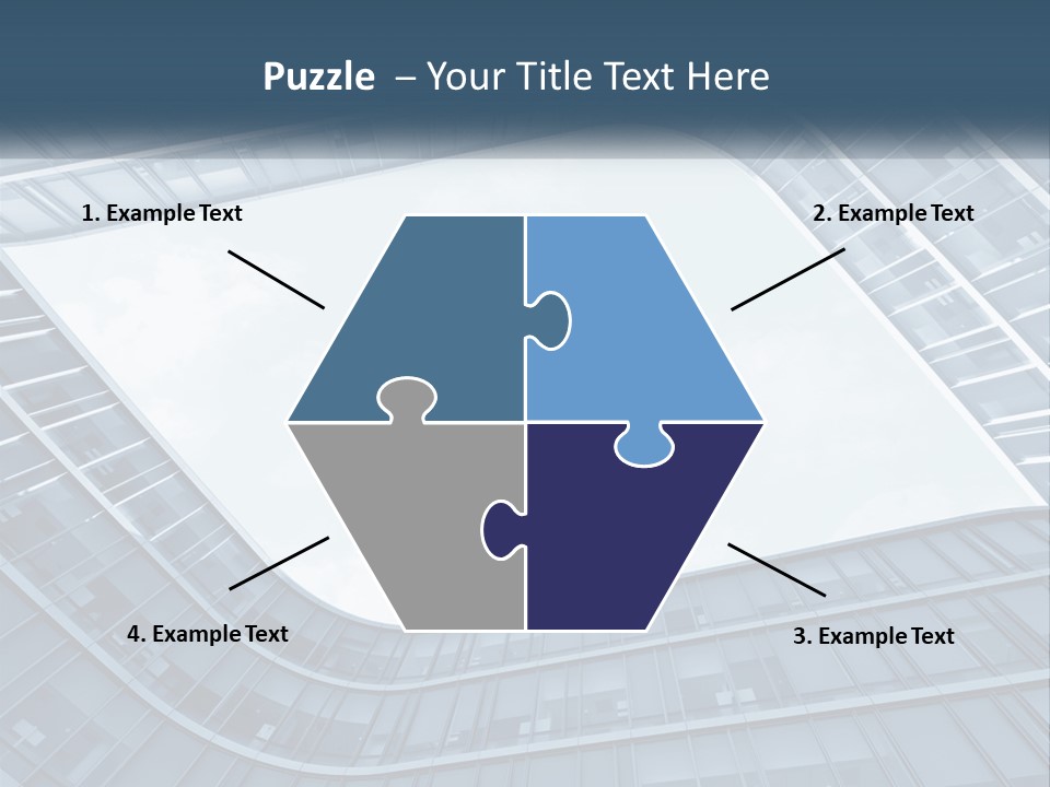 A Blue Building Powerpoint Presentation Template PowerPoint Template